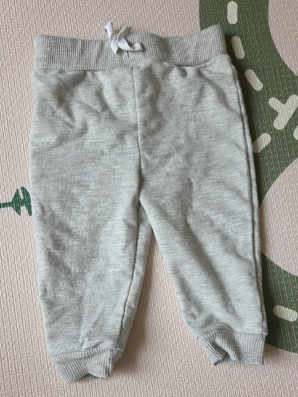 💙 6-9 M Kids Gray Jogger Pants - Soft Everyday Bottoms